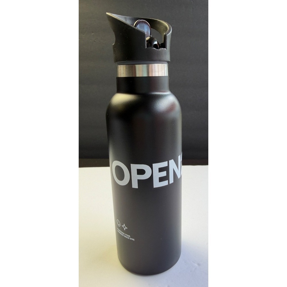 eBay Open 2025 Black Metal‎ Insulated 10" Thermos Bottle New Canvas Tote Bag - Picture 4 of 14